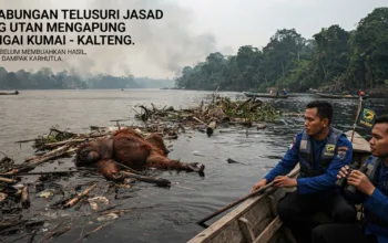Jasad Orangutan di Sungai Kumai Belum Ditemukan