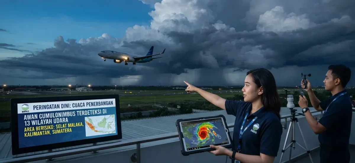 BMKG Peringatkan Awan Cumulonimbus, Waspada 26 Wilayah Penerbangan