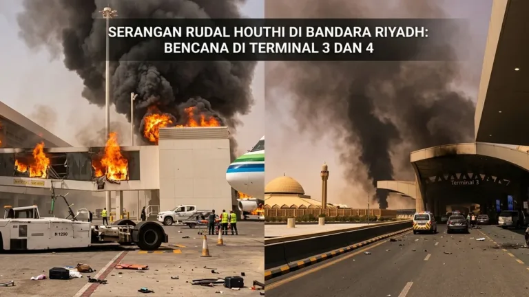 Serangan Rudal Houthi di Bandara Riyadh Tewaskan 12 Orang, 309 Terluka