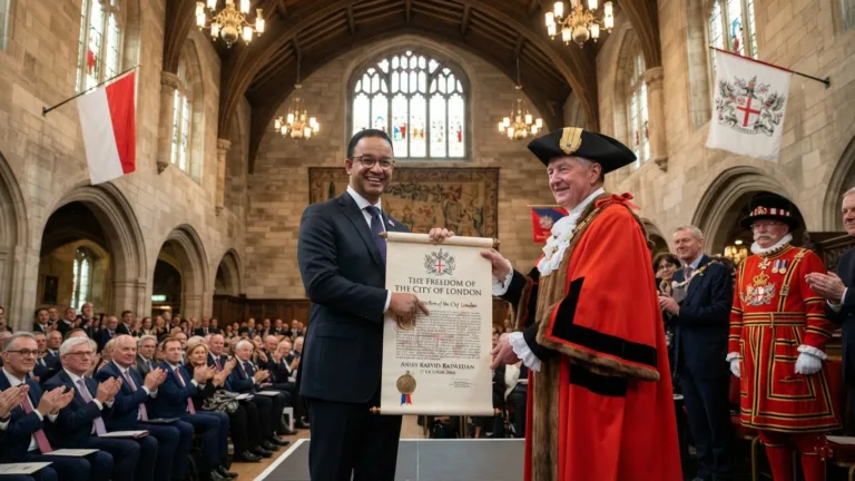 Anies Baswedan Jadi Orang Indonesia Pertama Raih Freedom of the City of London