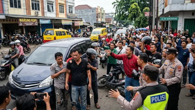 4 Mata Elang Dikeroyok Massa di Bogor, Ini Kronologinya