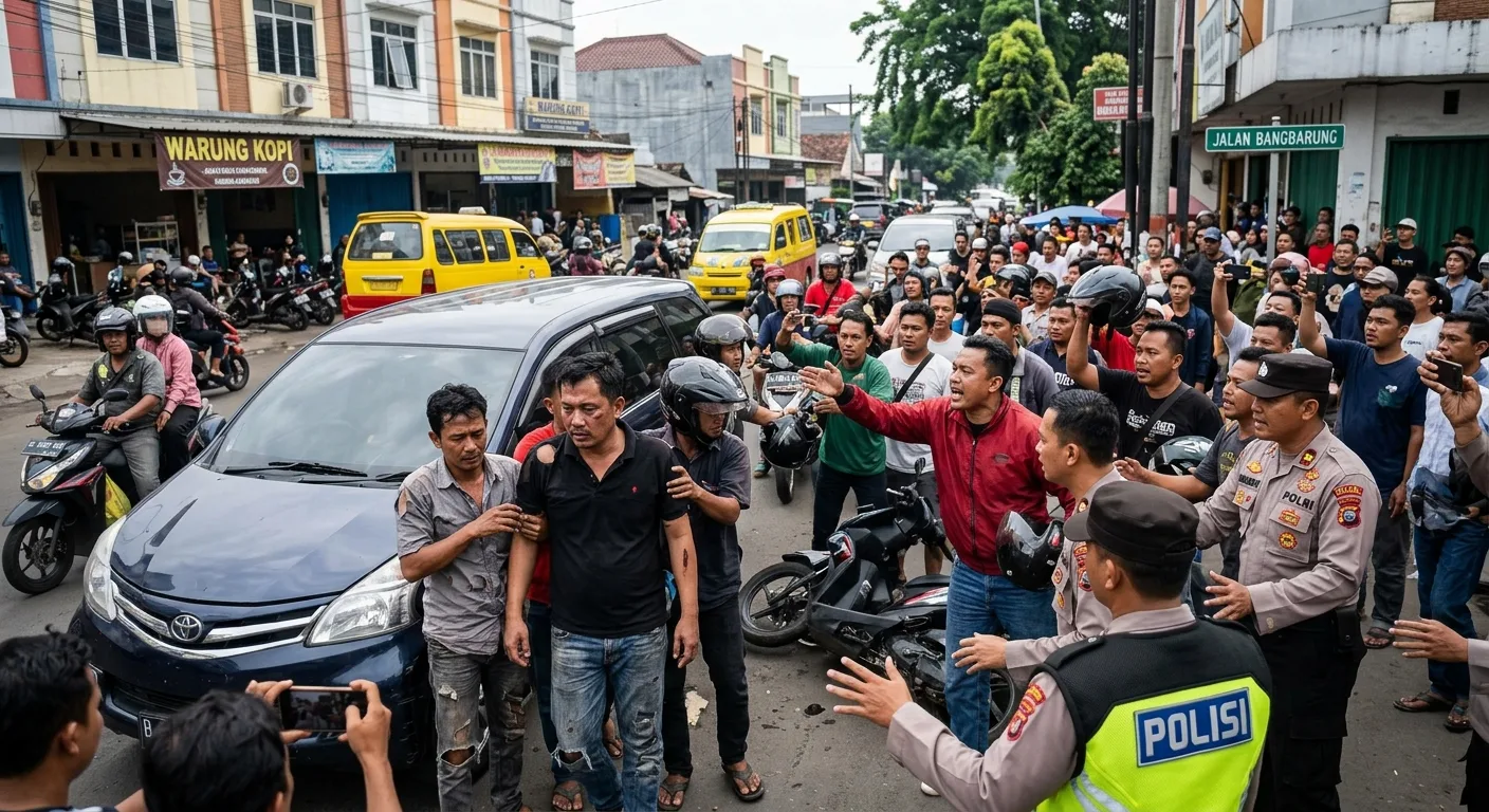Ilustrasi 4 Mata Elang Dikeroyok Massa di Bogor